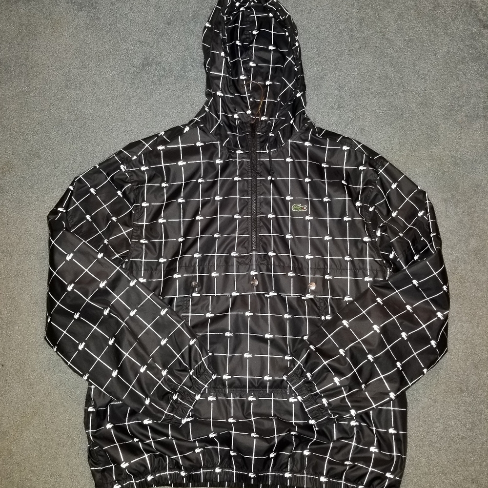 Supreme x Lacoste Reflective Black Anorak